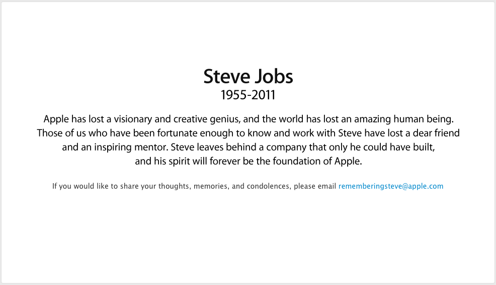 Remembering Steve Jobs